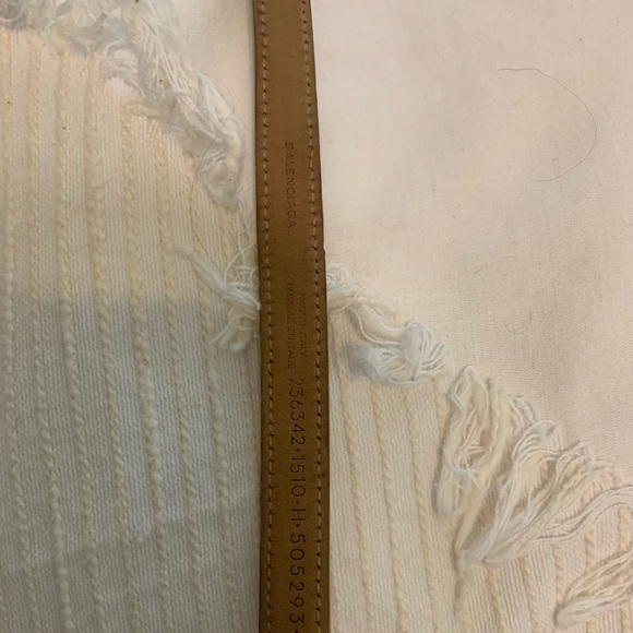 Balenciaga Wrap Leather Bracelet Gold/Grey - Picture 5 of 8